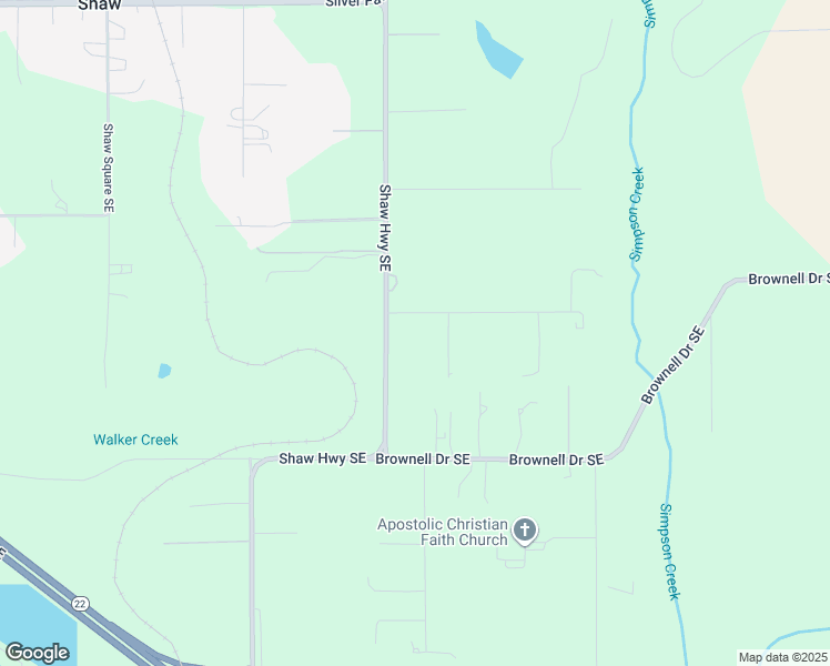 map of restaurants, bars, coffee shops, grocery stores, and more near 9332 Friendly Acres Road Southeast in Aumsville