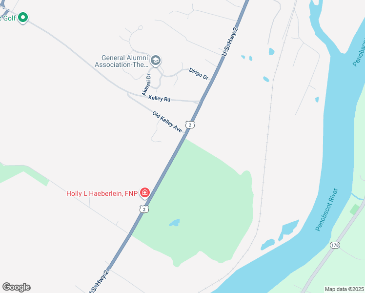 map of restaurants, bars, coffee shops, grocery stores, and more near 366 Main Street in Orono