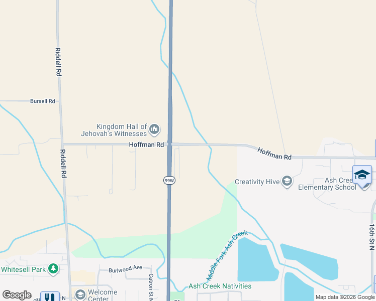 map of restaurants, bars, coffee shops, grocery stores, and more near 9650 Hoffman Road in Independence