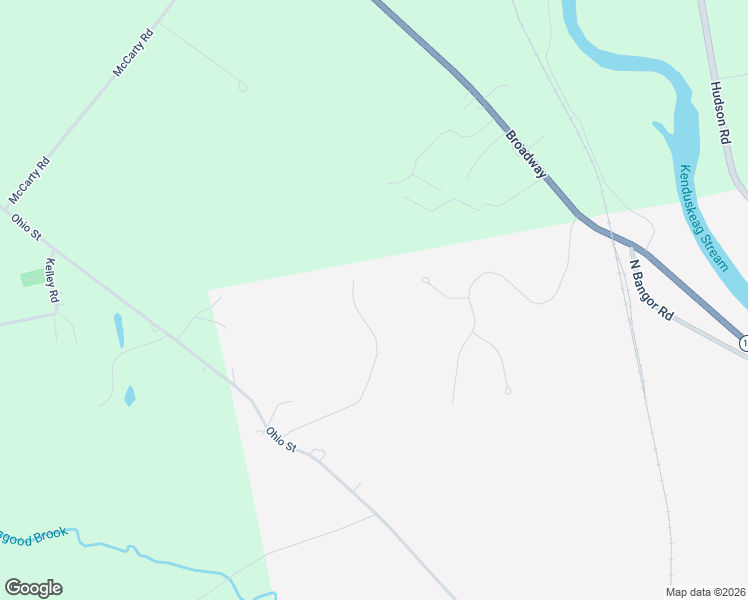 map of restaurants, bars, coffee shops, grocery stores, and more near 115 Pine Ledge Road in Bangor