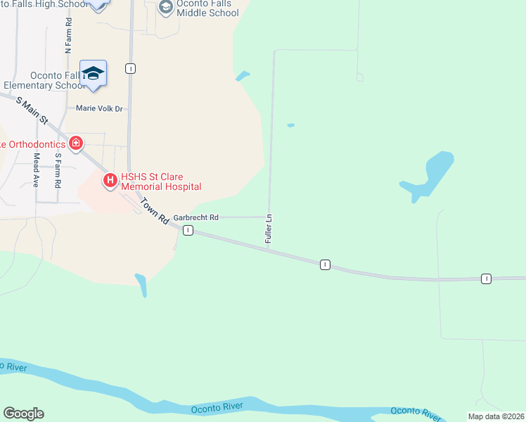 map of restaurants, bars, coffee shops, grocery stores, and more near 5237-5295 Fuller Lane in Lena