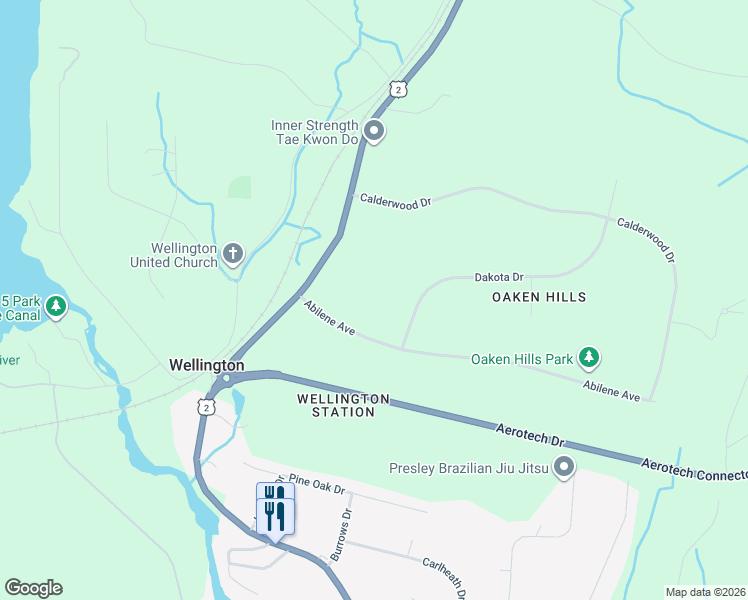 map of restaurants, bars, coffee shops, grocery stores, and more near in Wellington