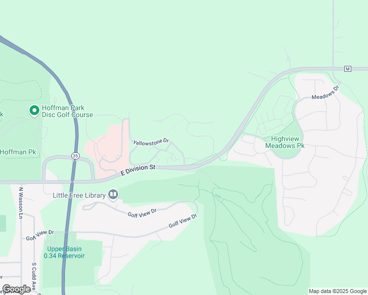 map of restaurants, bars, coffee shops, grocery stores, and more near 670 Yellowstone Drive in River Falls