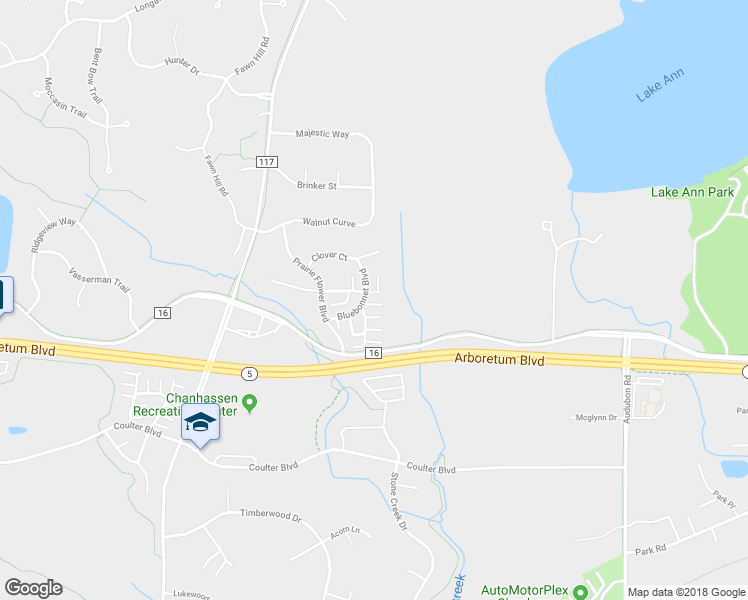 map of restaurants, bars, coffee shops, grocery stores, and more near 2028 Chicory Way in Chanhassen