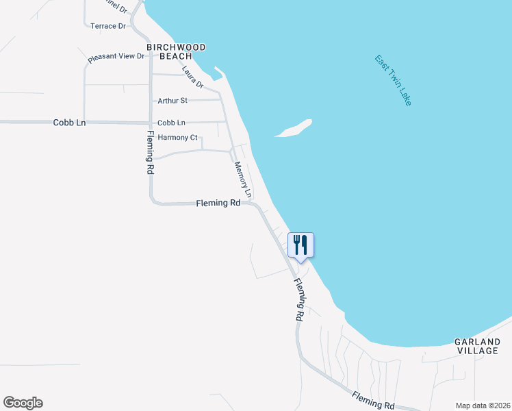 map of restaurants, bars, coffee shops, grocery stores, and more near Fleming Road in Lewiston