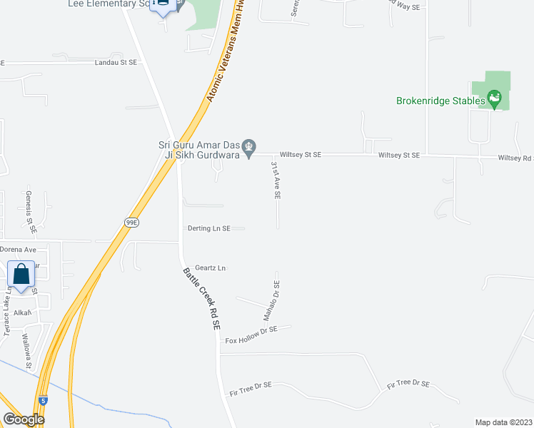 map of restaurants, bars, coffee shops, grocery stores, and more near 6179 31st Avenue Southeast in Salem