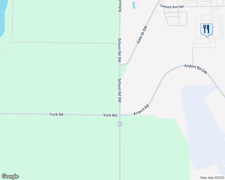 map of restaurants, bars, coffee shops, grocery stores, and more near 1430 School Road Southwest in Hutchinson