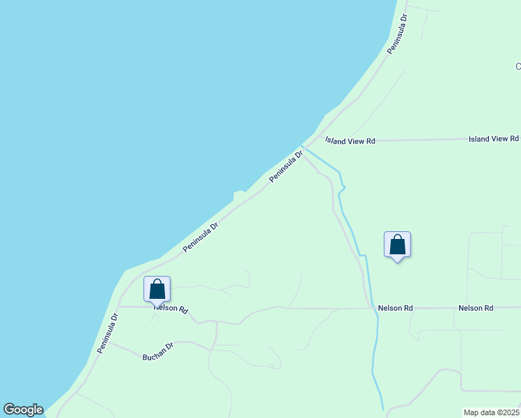 map of restaurants, bars, coffee shops, grocery stores, and more near 12240 Peninsula Drive in Traverse City