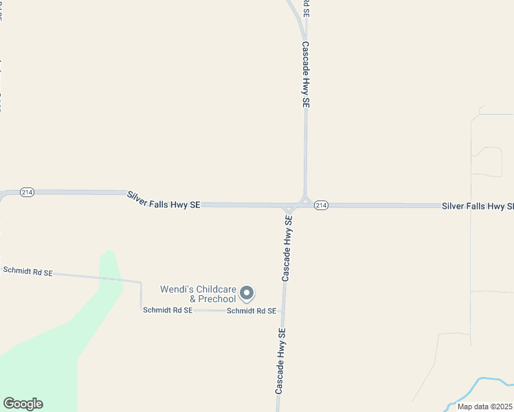 map of restaurants, bars, coffee shops, grocery stores, and more near Oregon 214 in Marion County