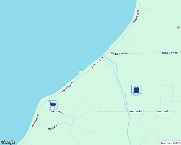 map of restaurants, bars, coffee shops, grocery stores, and more near 12240 Peninsula Drive in Traverse City