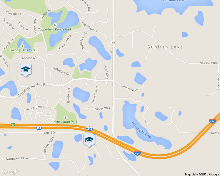 map of restaurants, bars, coffee shops, grocery stores, and more near 2474 Canton Court in Mendota Heights