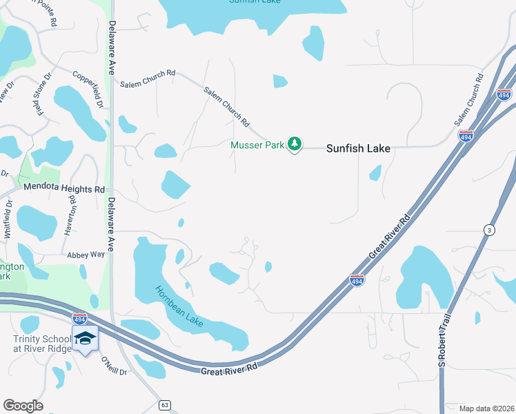 map of restaurants, bars, coffee shops, grocery stores, and more near 240 Salem Church Road in Saint Paul