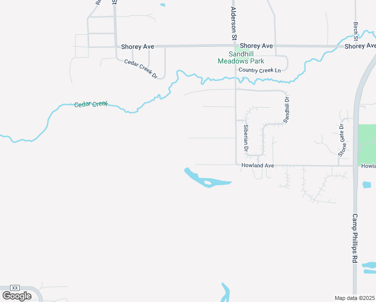 map of restaurants, bars, coffee shops, grocery stores, and more near 2109 Partners Lane in Schofield