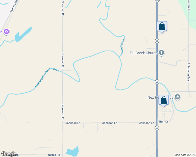 map of restaurants, bars, coffee shops, grocery stores, and more near 29 Compass Lane in McCall