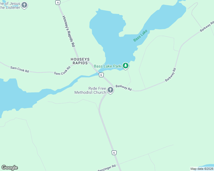 map of restaurants, bars, coffee shops, grocery stores, and more near 1648 Housey's Rapids Road in Gravenhurst