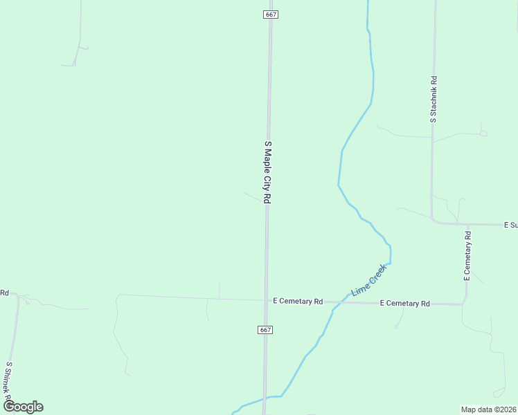 map of restaurants, bars, coffee shops, grocery stores, and more near 7684 South Maple City Road in Maple City