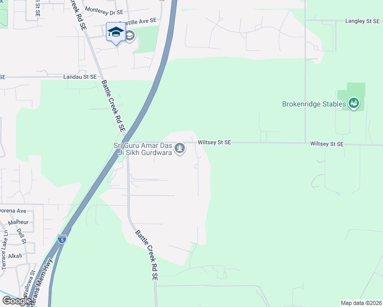 map of restaurants, bars, coffee shops, grocery stores, and more near 6051 31st Avenue Southeast in Salem