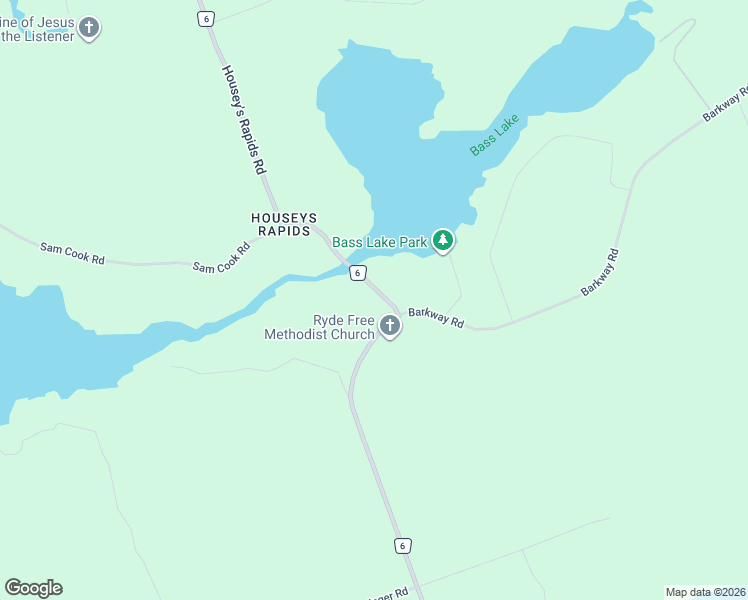 map of restaurants, bars, coffee shops, grocery stores, and more near 1648 Housey's Rapids Road in Gravenhurst