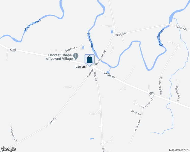 map of restaurants, bars, coffee shops, grocery stores, and more near 12A Wing Road in Levant