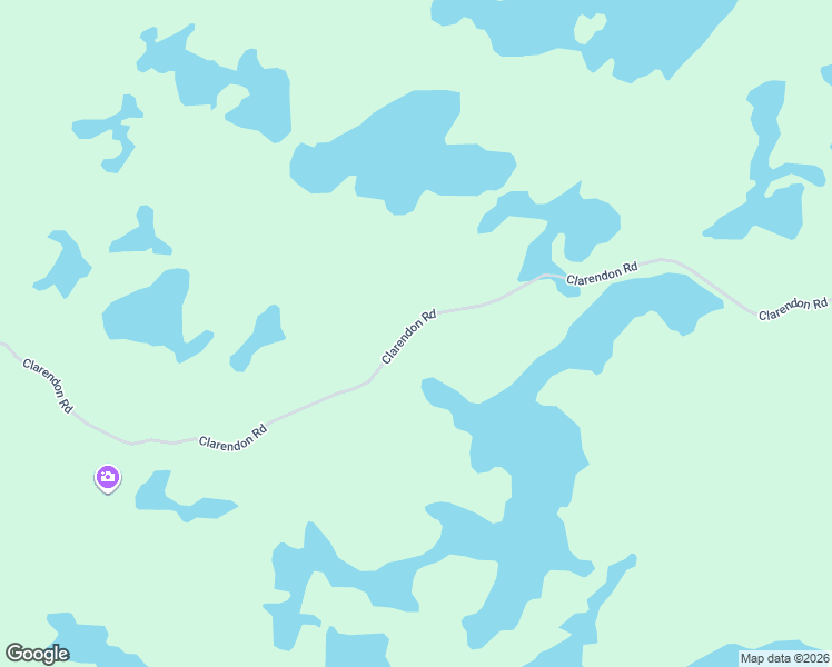 map of restaurants, bars, coffee shops, grocery stores, and more near 2250 Clarendon Road in Maberly