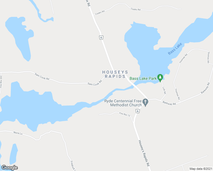 map of restaurants, bars, coffee shops, grocery stores, and more near 1011 Sam Cook Road in Gravenhurst