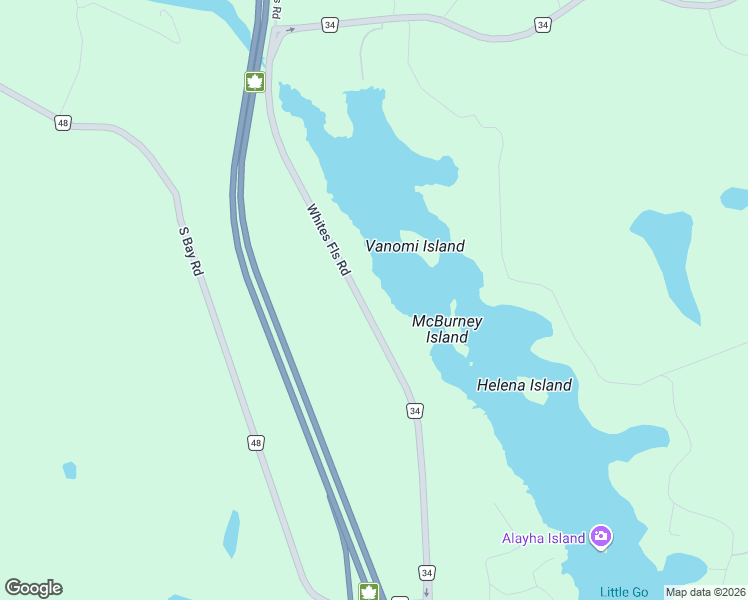 map of restaurants, bars, coffee shops, grocery stores, and more near 220 White's Falls Road in Port Severn