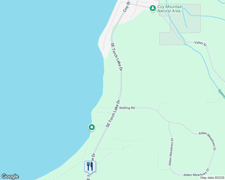 map of restaurants, bars, coffee shops, grocery stores, and more near 11234 Southeast Torch Lake Drive in Alden