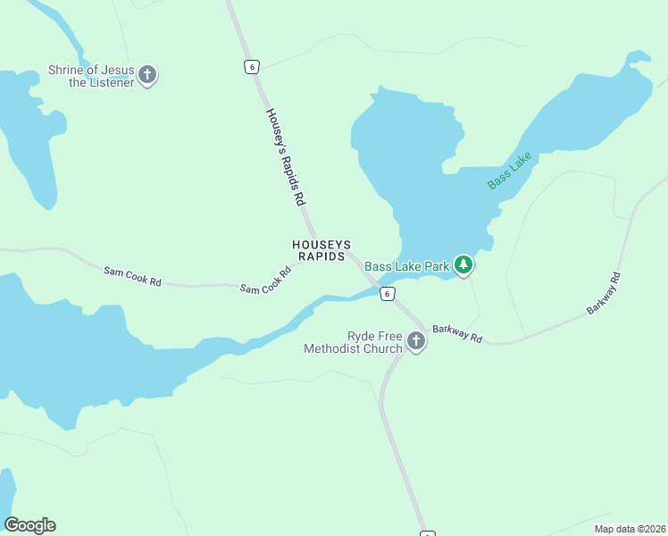 map of restaurants, bars, coffee shops, grocery stores, and more near 1622 Housey's Rapids Road in Gravenhurst