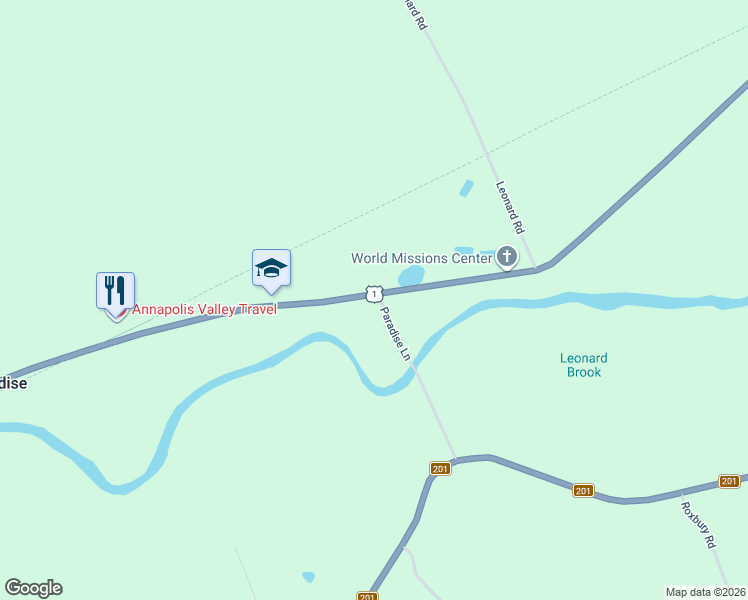 map of restaurants, bars, coffee shops, grocery stores, and more near 119 Paradise Lane in Paradise