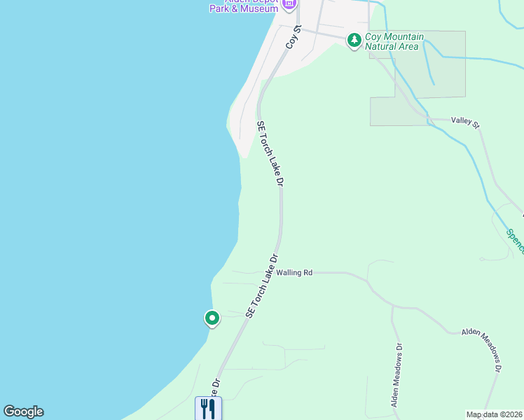 map of restaurants, bars, coffee shops, grocery stores, and more near 11234 Southeast Torch Lake Drive in Antrim