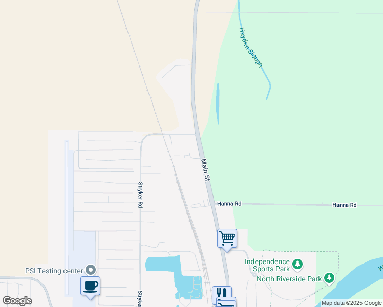map of restaurants, bars, coffee shops, grocery stores, and more near 4311 Independence Highway in Independence