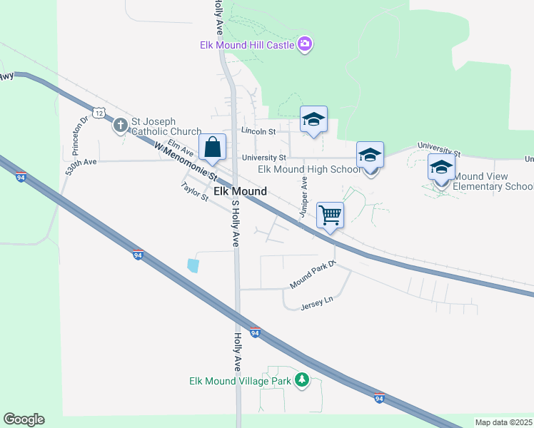 West Menomonie Street, Elk Mound WI Walk Score