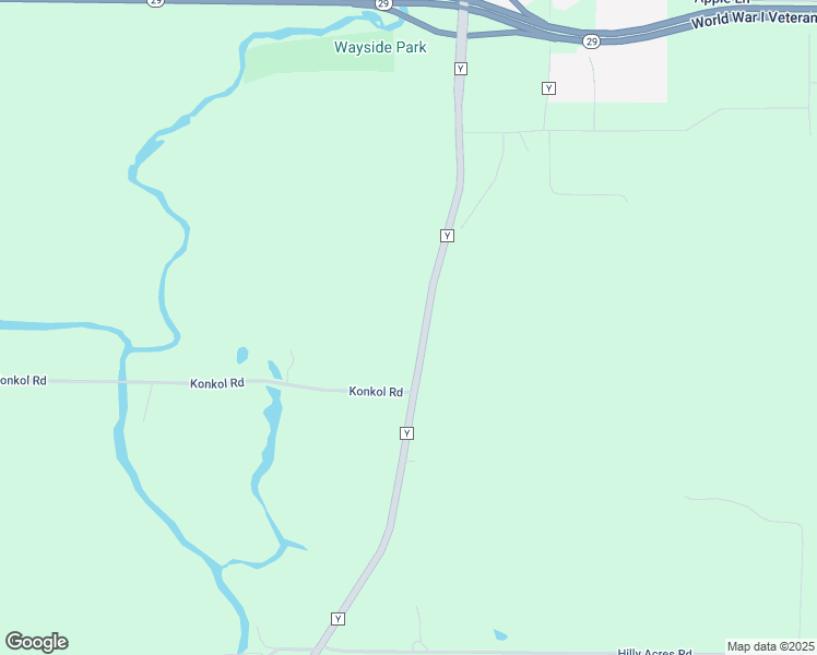 map of restaurants, bars, coffee shops, grocery stores, and more near N320 County Road Y in Hatley