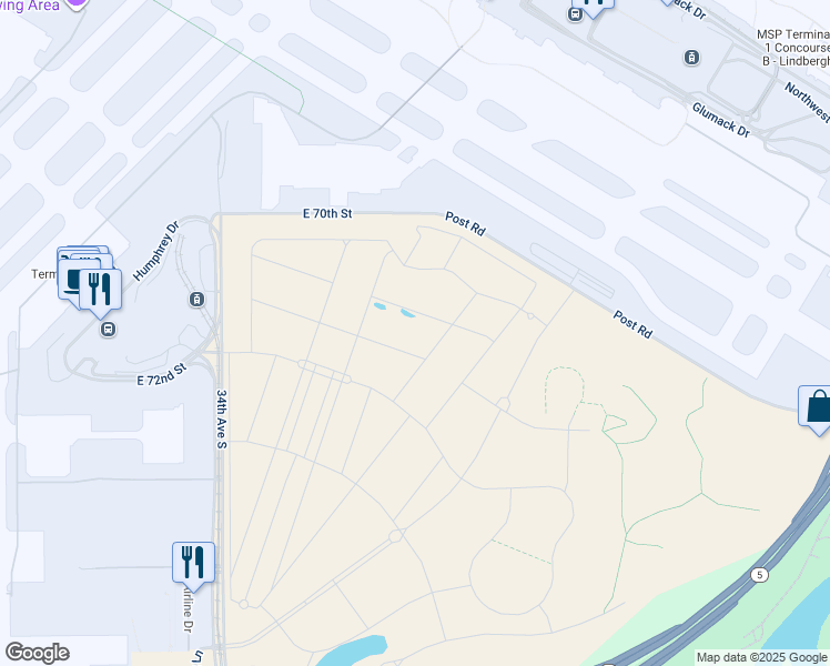 map of restaurants, bars, coffee shops, grocery stores, and more near in Minneapolis