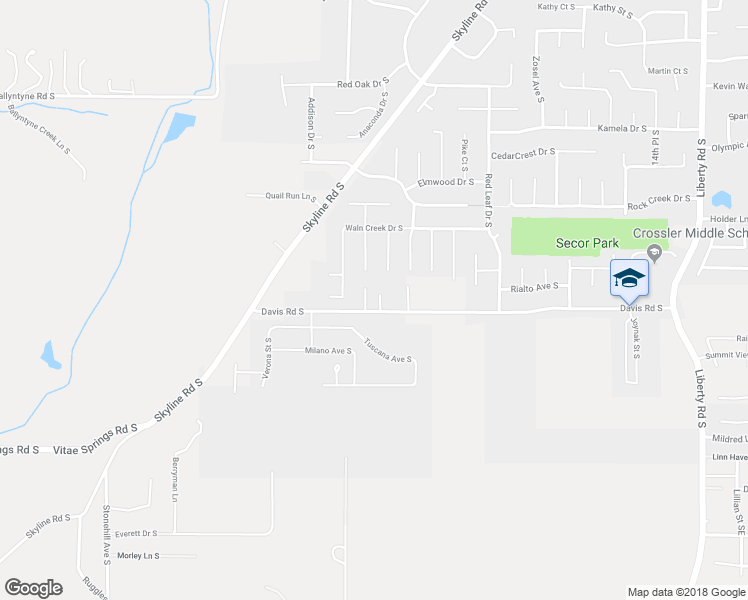 map of restaurants, bars, coffee shops, grocery stores, and more near 5685 Crossler Court South in Salem