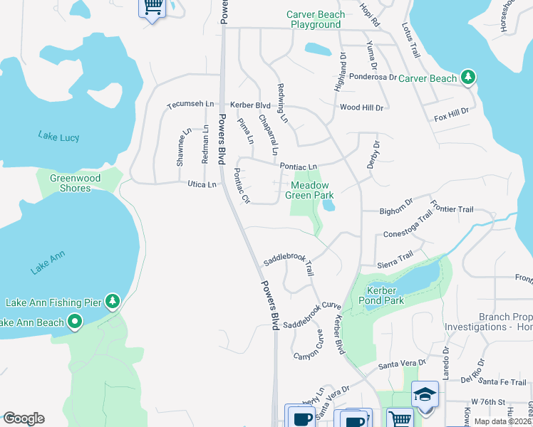 map of restaurants, bars, coffee shops, grocery stores, and more near 7250 Pontiac Circle in Chanhassen