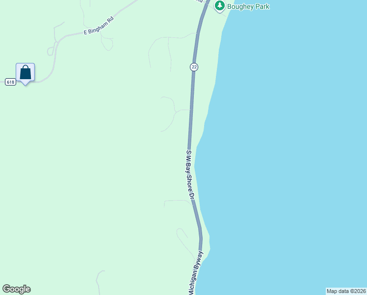 map of restaurants, bars, coffee shops, grocery stores, and more near 7286 South West-Bay Shore Drive in Traverse City