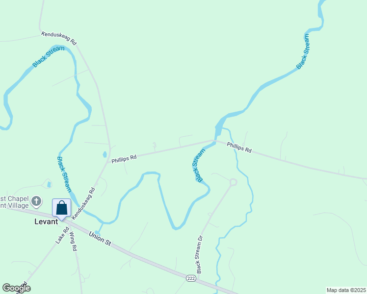 map of restaurants, bars, coffee shops, grocery stores, and more near 536 Phillips Road in Levant