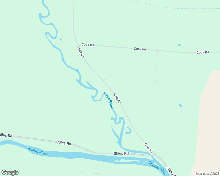 map of restaurants, bars, coffee shops, grocery stores, and more near 5580 Funk Road in Oconto