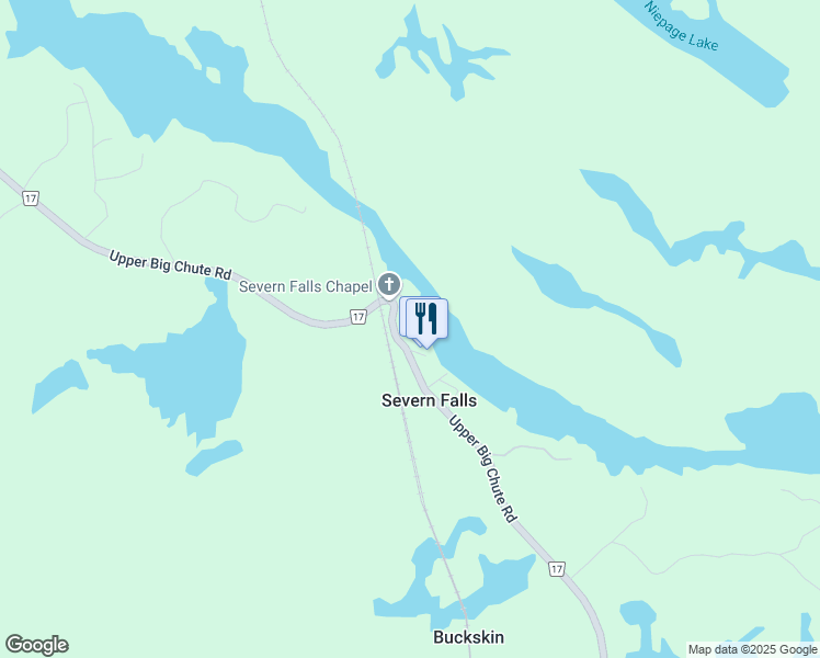 map of restaurants, bars, coffee shops, grocery stores, and more near 5631 Upper Big Chute Road in Coldwater