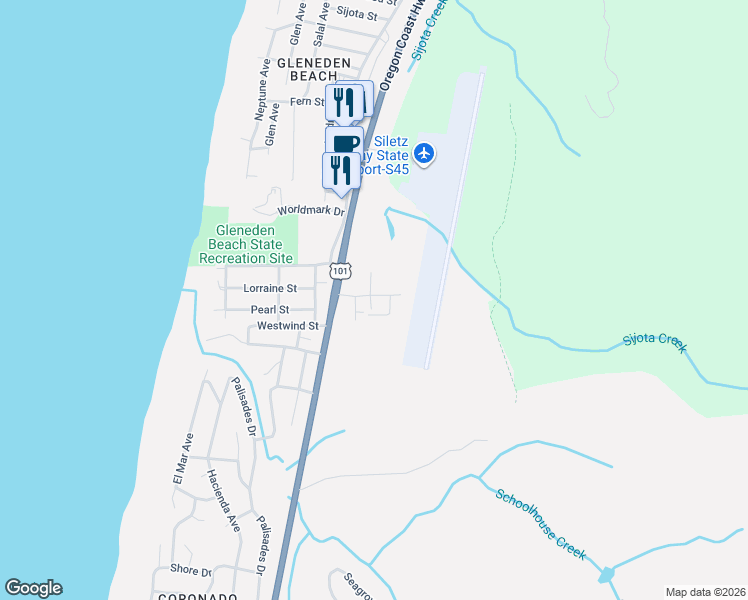 map of restaurants, bars, coffee shops, grocery stores, and more near 65 Terry Court in Lincoln Beach