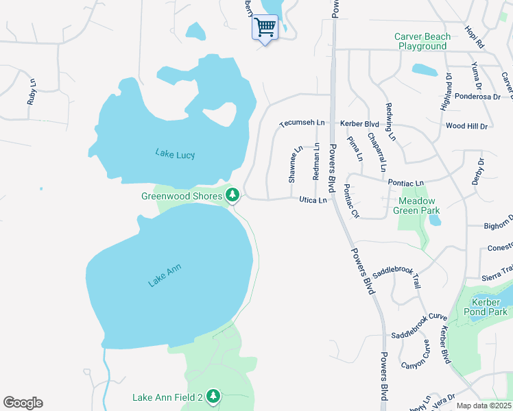 map of restaurants, bars, coffee shops, grocery stores, and more near 7116 Utica Lane in Chanhassen