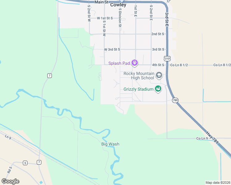 map of restaurants, bars, coffee shops, grocery stores, and more near 352 South Division Street in Lovell