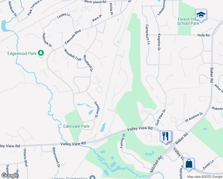 map of restaurants, bars, coffee shops, grocery stores, and more near 7228 Howard Lane in Eden Prairie