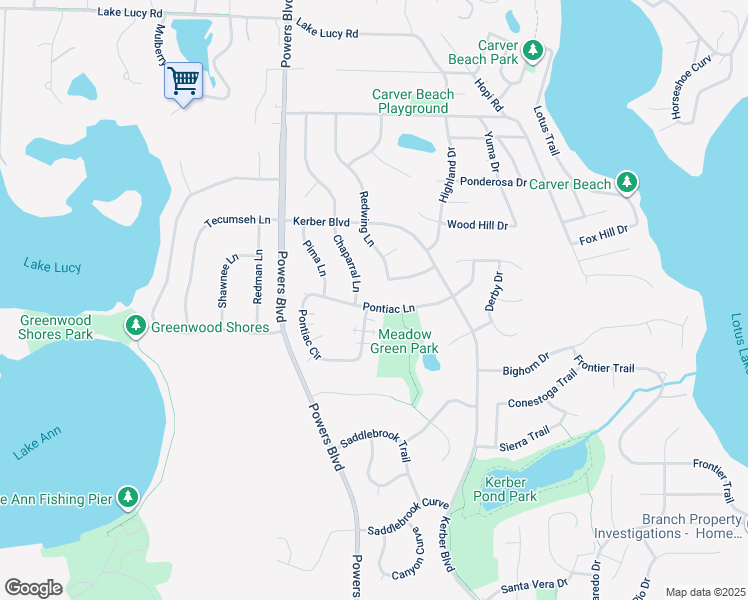 map of restaurants, bars, coffee shops, grocery stores, and more near 980 Pontiac Lane in Chanhassen