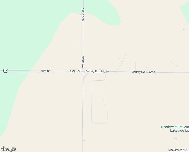 map of restaurants, bars, coffee shops, grocery stores, and more near 44921 173rd Street in Watertown