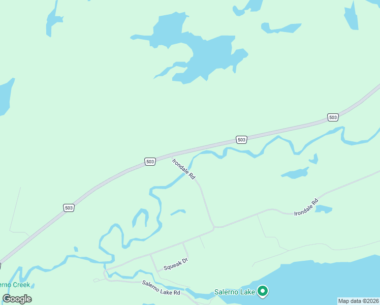 map of restaurants, bars, coffee shops, grocery stores, and more near 8238 Haliburton County Road 503 in Minden