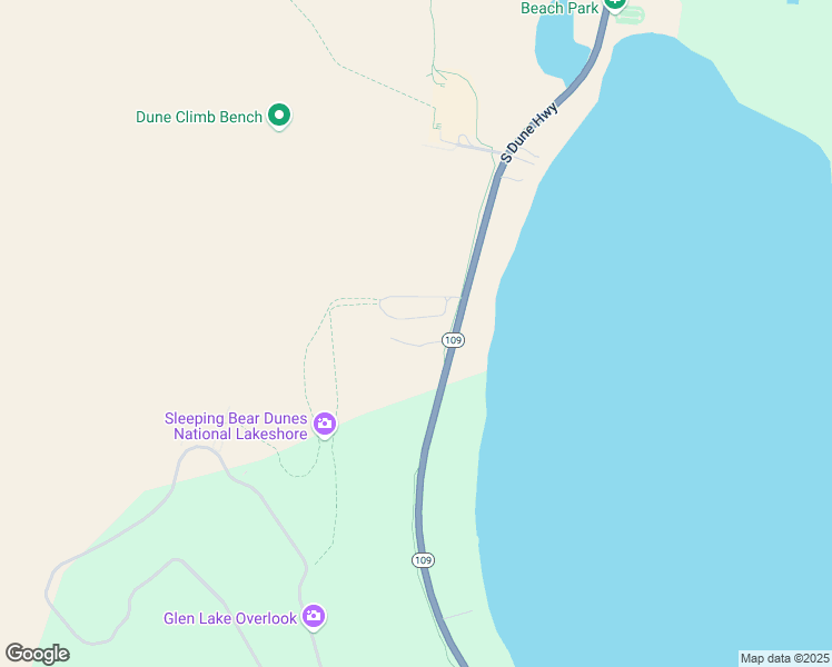 map of restaurants, bars, coffee shops, grocery stores, and more near 7138-7206 South Dune Highway in Empire