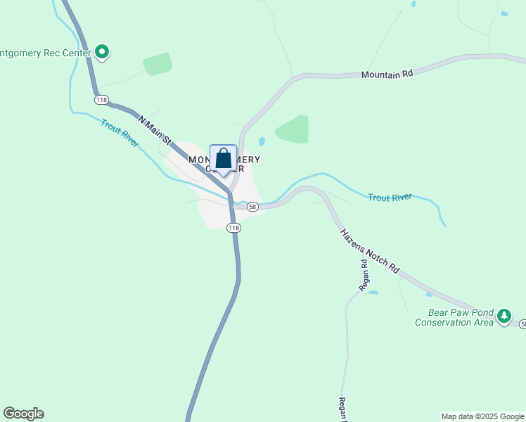 map of restaurants, bars, coffee shops, grocery stores, and more near 84 Hazens Notch Road in Montgomery
