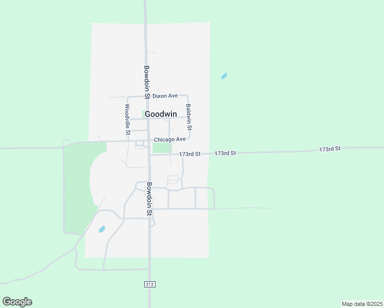map of restaurants, bars, coffee shops, grocery stores, and more near 173rd Street in Goodwin